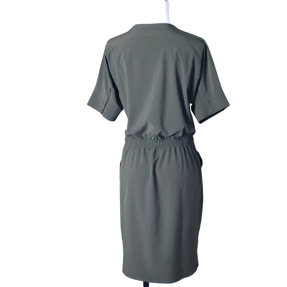 T by Talbots Lightweight Small Dress Popover Olive Green SunWell UPF +50 - Picture 5 of 14